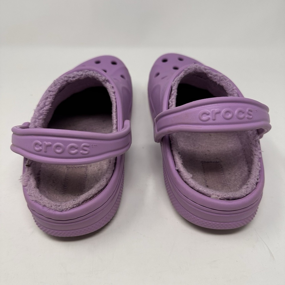 Crocs Unisex Classic Lined Clogs - Lavender Unisex Sz M7/W9 Purple Slip On - Picture 3 of 7